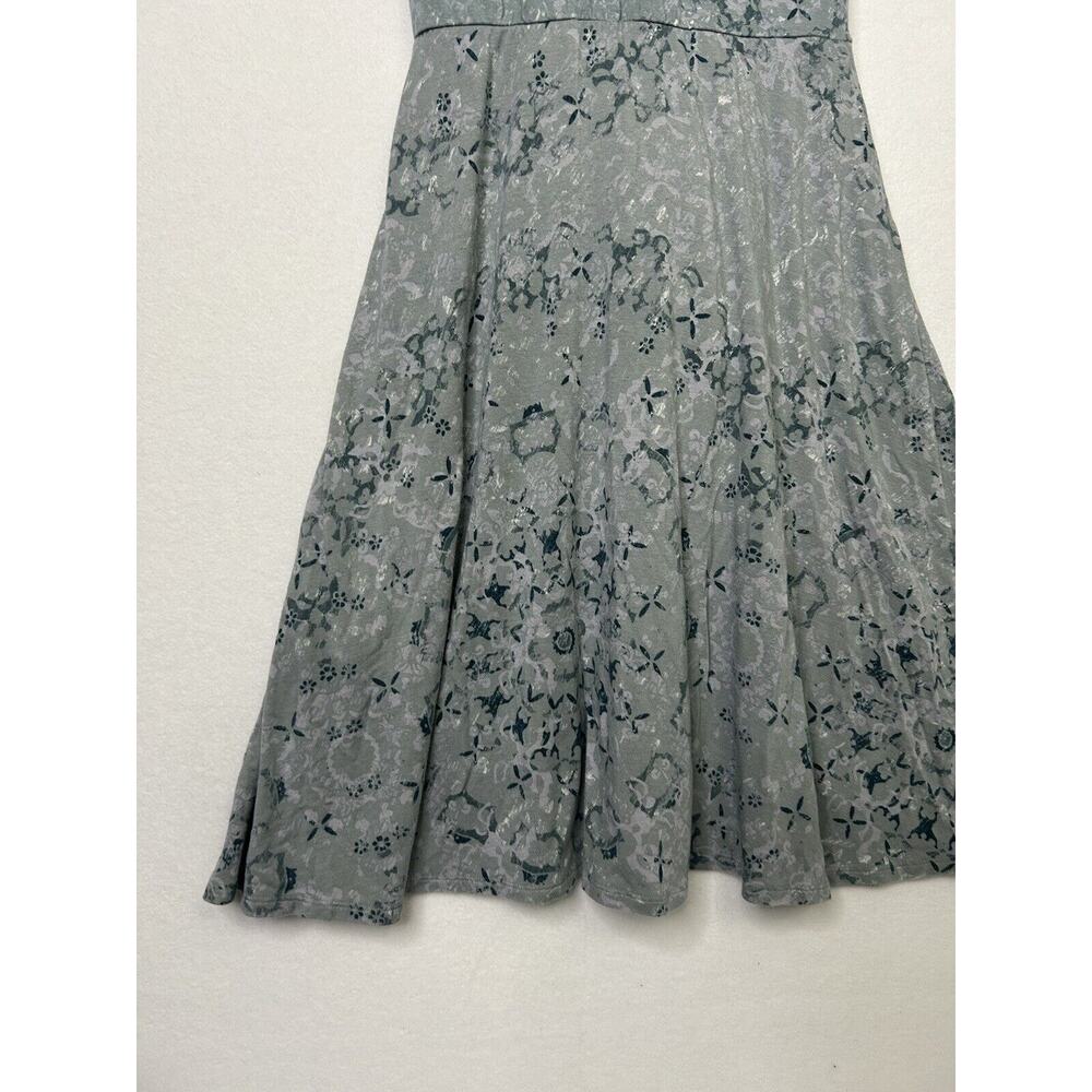 Soma Womens Sleeveless Dress Small Mint Green Blue Print - Picture 2 of 4